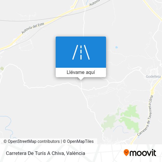 Mapa Carretera De Turís A Chiva