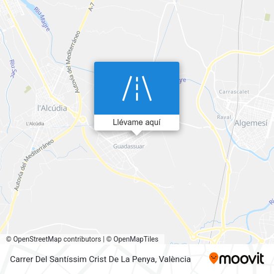 Mapa Carrer Del Santíssim Crist De La Penya