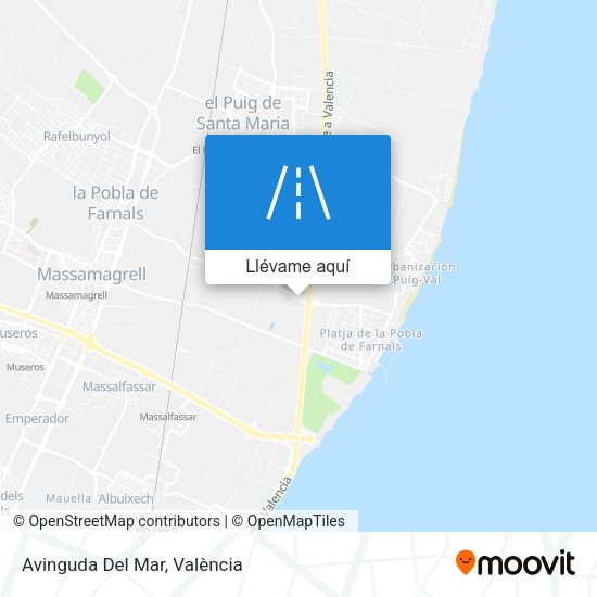 Mapa Avinguda Del Mar