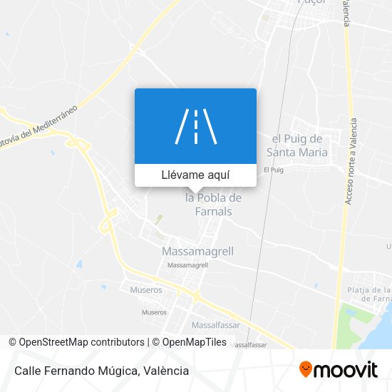 Mapa Calle Fernando Múgica