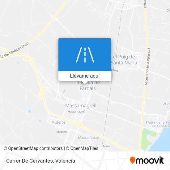 Mapa Carrer De Cervantes