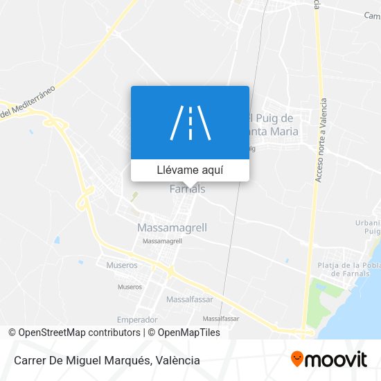 Mapa Carrer De Miguel Marqués