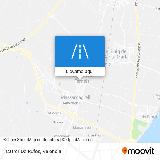 Mapa Carrer De Rufes