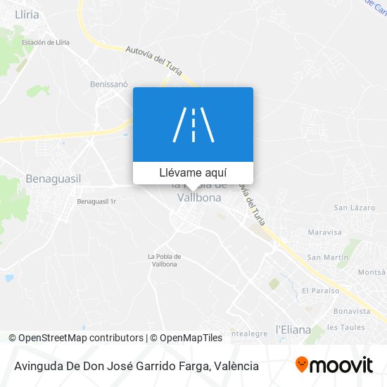 Mapa Avinguda De Don José Garrido Farga