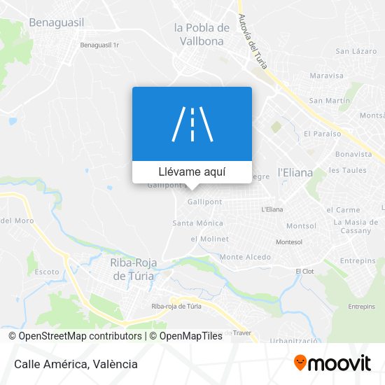 Mapa Calle América