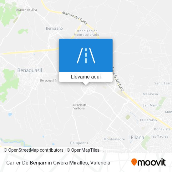 Mapa Carrer De Benjamín Civera Miralles