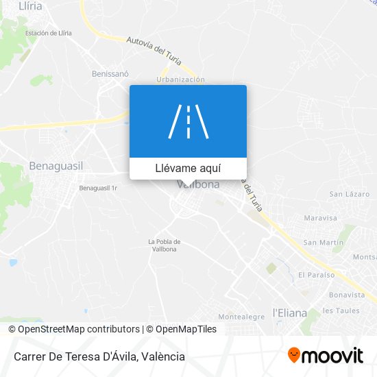 Mapa Carrer De Teresa D'Ávila