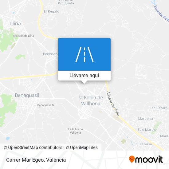 Mapa Carrer Mar Egeo