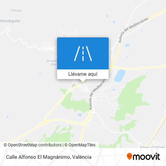 Mapa Calle Alfonso El Magnánimo