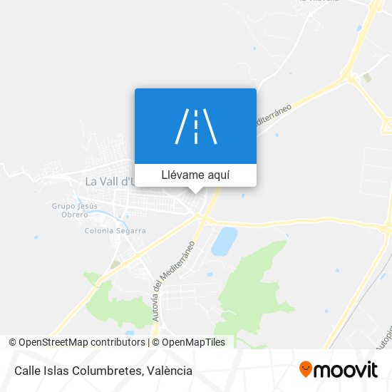 Mapa Calle Islas Columbretes