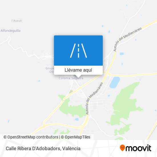 Mapa Calle Ribera D'Adobadors
