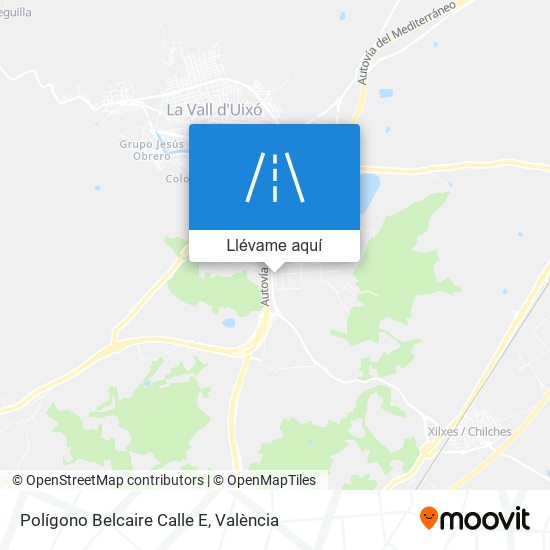 Mapa Polígono Belcaire Calle E