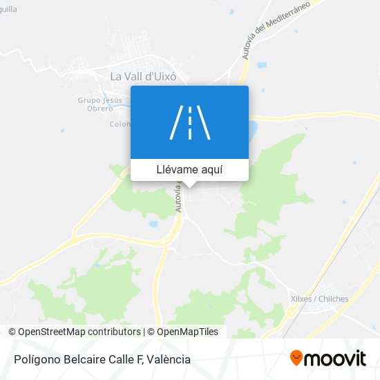 Mapa Polígono Belcaire Calle F