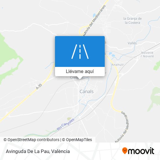 Mapa Avinguda De La Pau