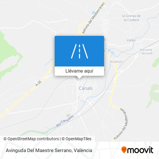 Mapa Avinguda Del Maestre Serrano