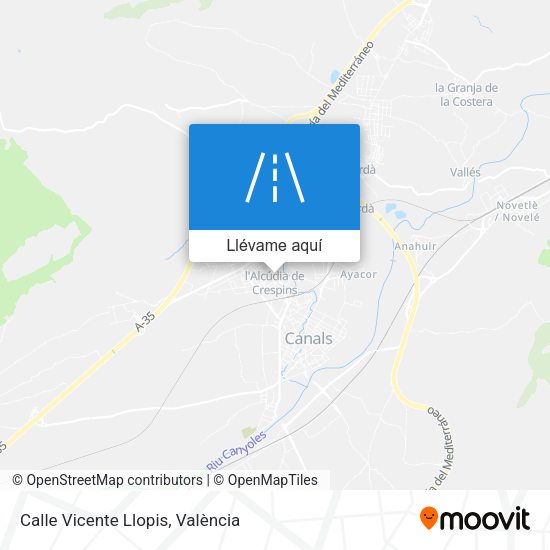 Mapa Calle Vicente Llopis