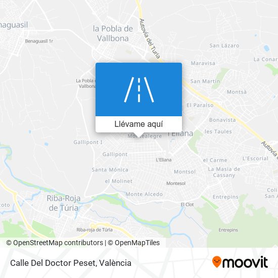 Mapa Calle Del Doctor Peset
