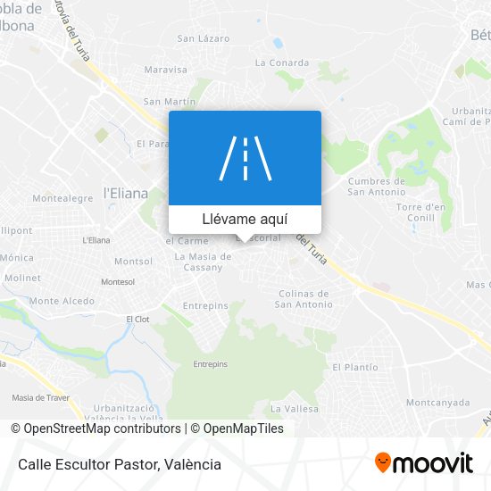 Mapa Calle Escultor Pastor