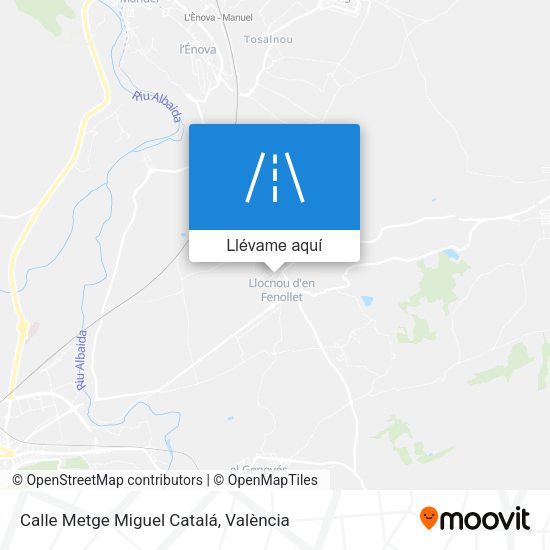 Mapa Calle Metge Miguel Catalá