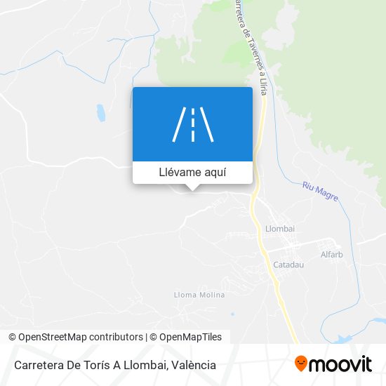 Mapa Carretera De Torís A Llombai