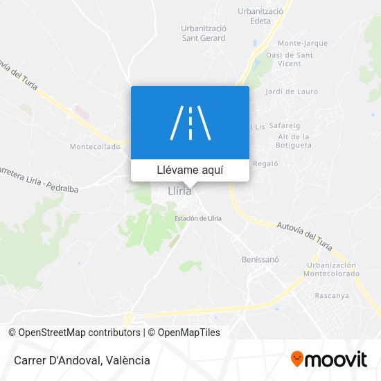 Mapa Carrer D'Andoval