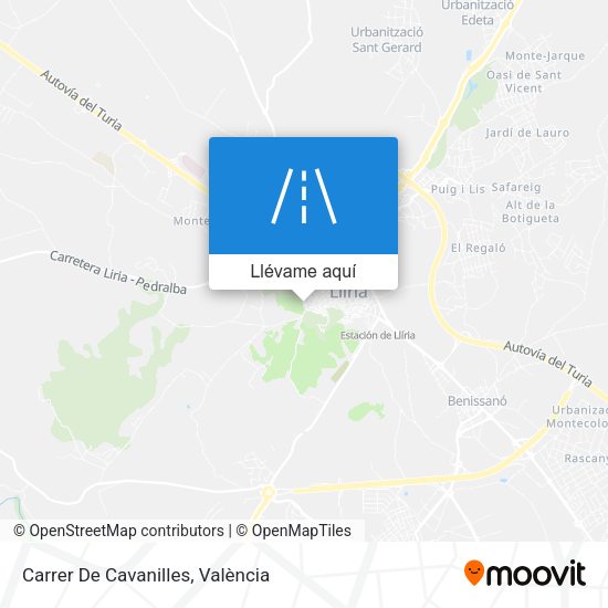 Mapa Carrer De Cavanilles