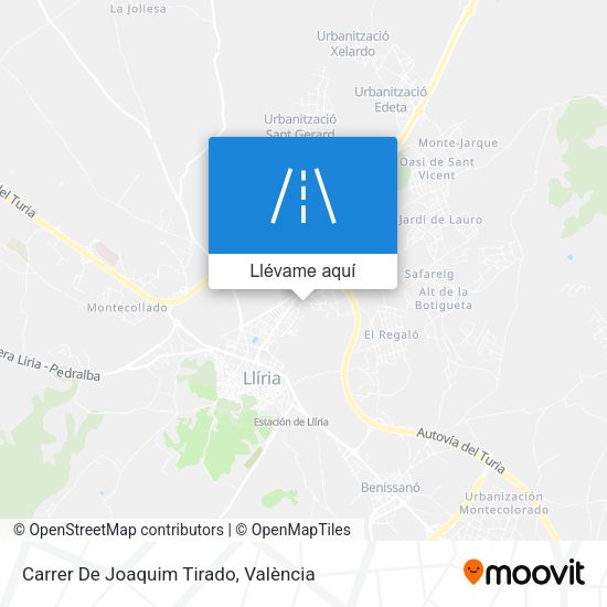 Mapa Carrer De Joaquim Tirado