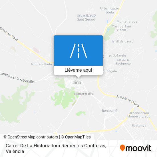 Mapa Carrer De La Historiadora Remedios Contreras