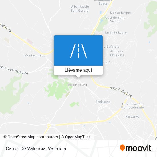 Mapa Carrer De València