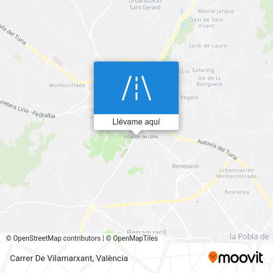 Mapa Carrer De Vilamarxant