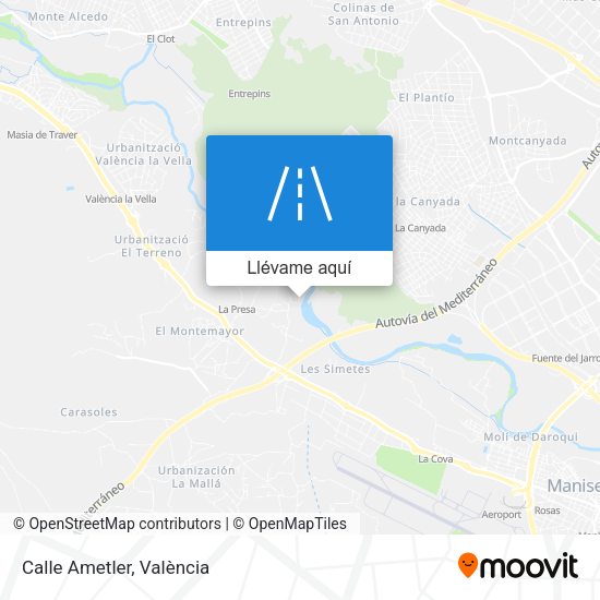 Mapa Calle Ametler