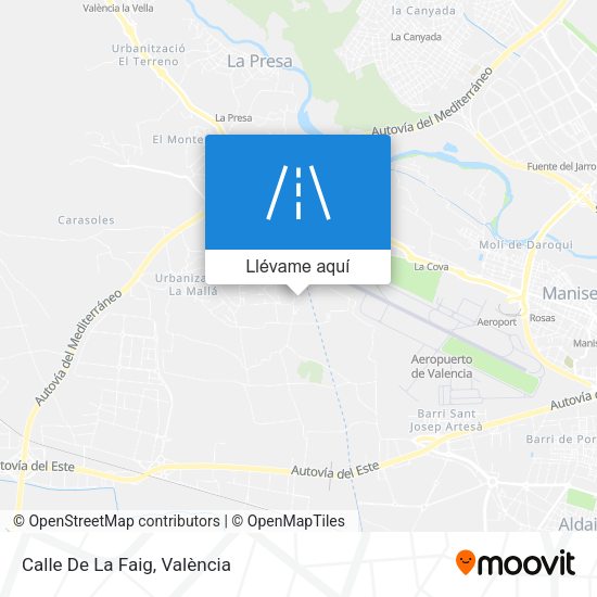 Mapa Calle De La Faig
