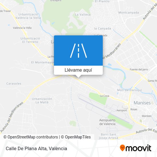 Mapa Calle De Plana Alta