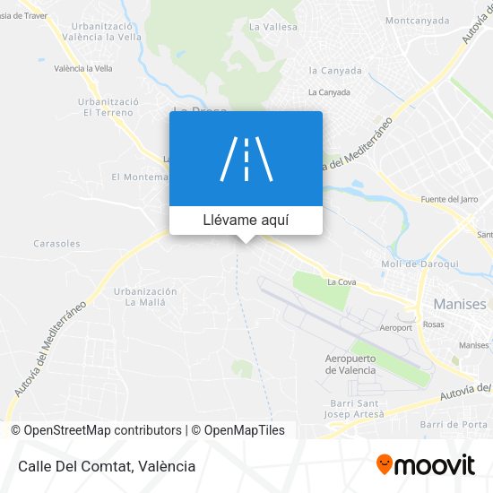 Mapa Calle Del Comtat