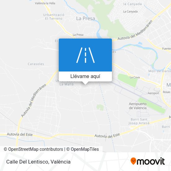 Mapa Calle Del Lentisco