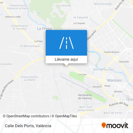 Mapa Calle Dels Ports