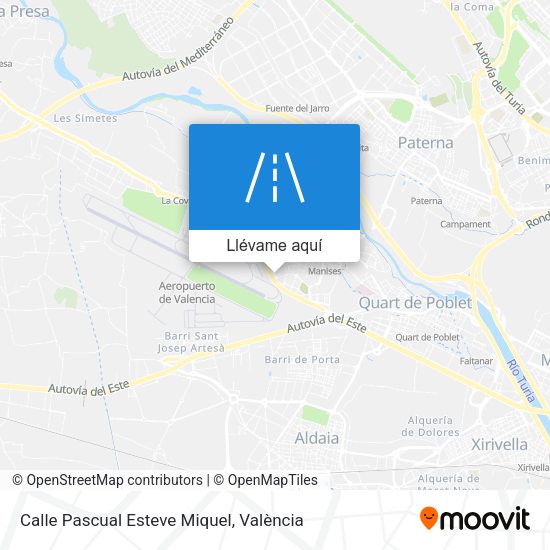 Mapa Calle Pascual Esteve Miquel