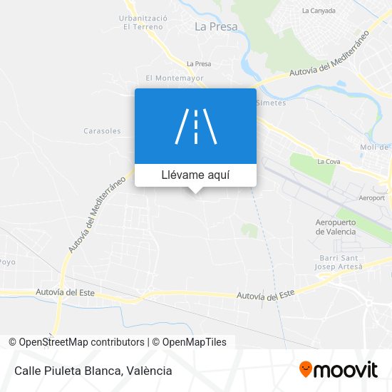 Mapa Calle Piuleta Blanca