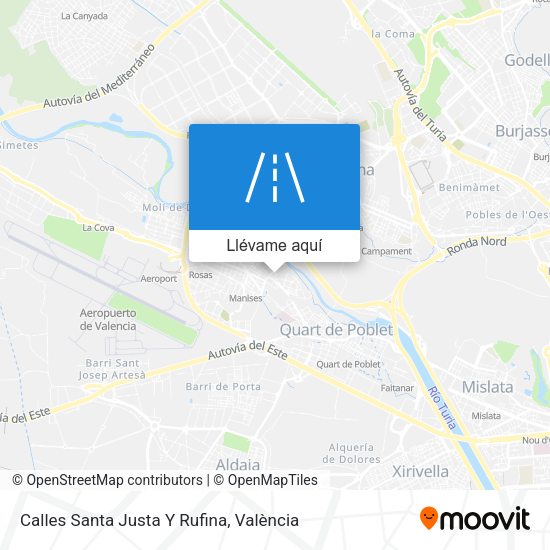 Mapa Calles Santa Justa Y Rufina
