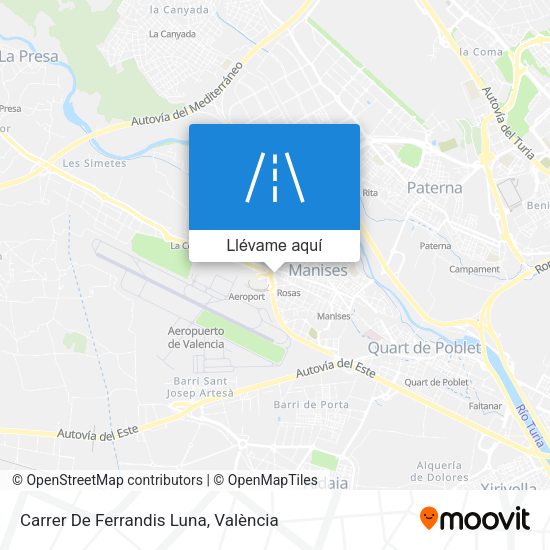 Mapa Carrer De Ferrandis Luna