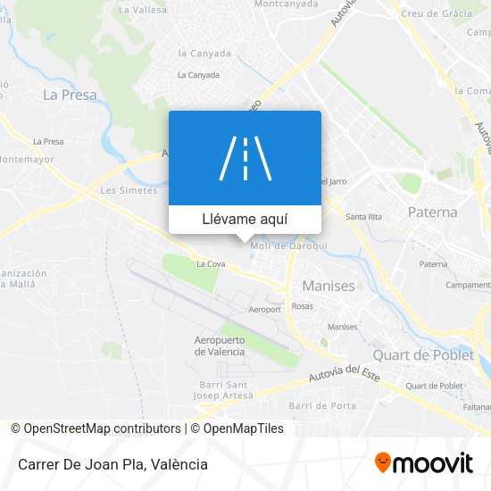 Mapa Carrer De Joan Pla