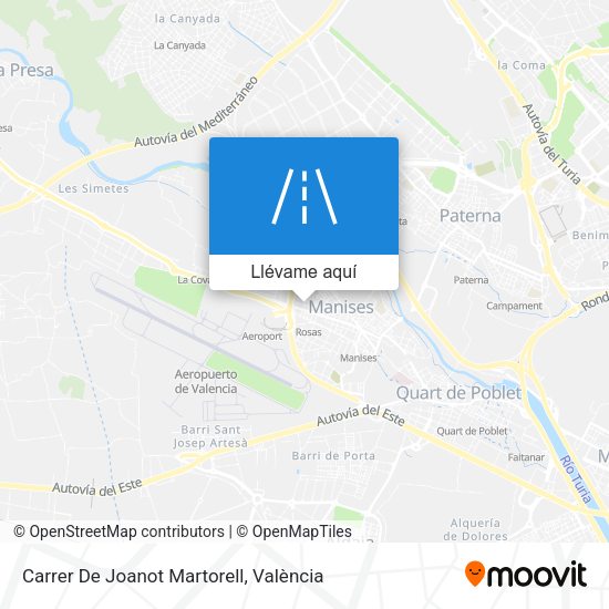 Mapa Carrer De Joanot Martorell