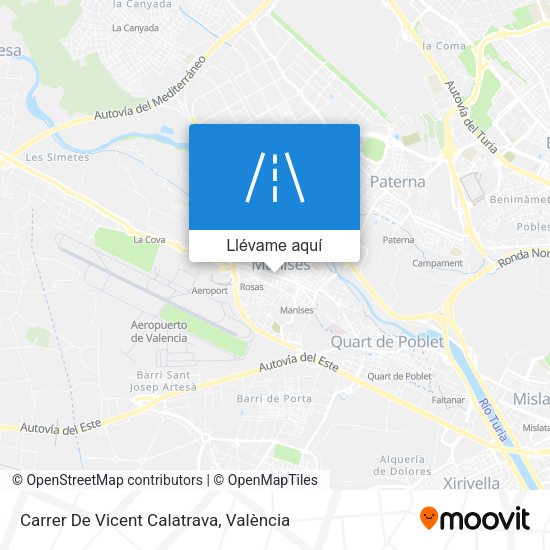 Mapa Carrer De Vicent Calatrava