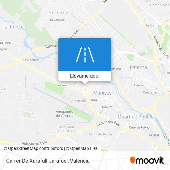 Mapa Carrer De Xarafull-Jarafuel