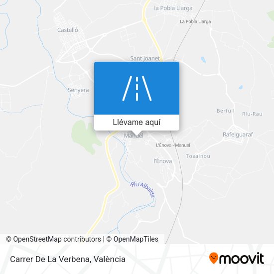 Mapa Carrer De La Verbena