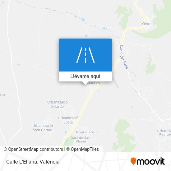 Mapa Calle L'Eliana