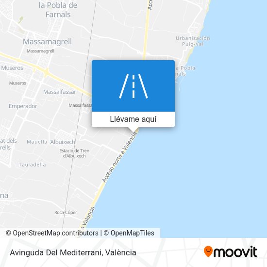 Mapa Avinguda Del Mediterrani