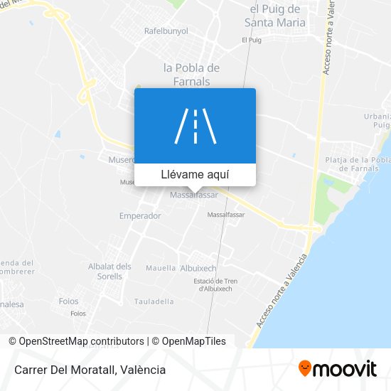 Mapa Carrer Del Moratall
