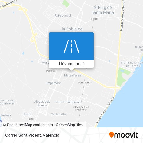 Mapa Carrer Sant Vicent