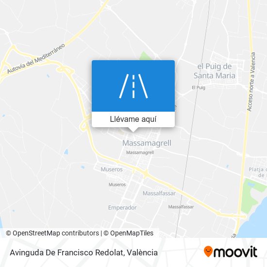 Mapa Avinguda De Francisco Redolat